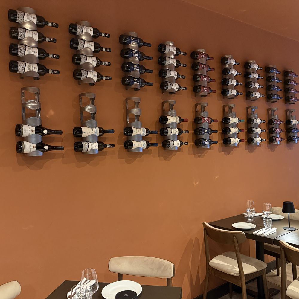 Wine selection at Arianna Trattoria Romana